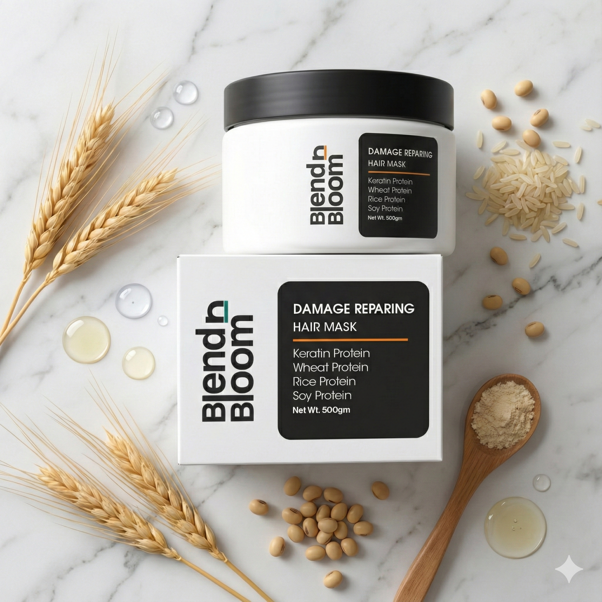 Blendn Bloom DAMAGE REPAIRING HAIR MASK-image