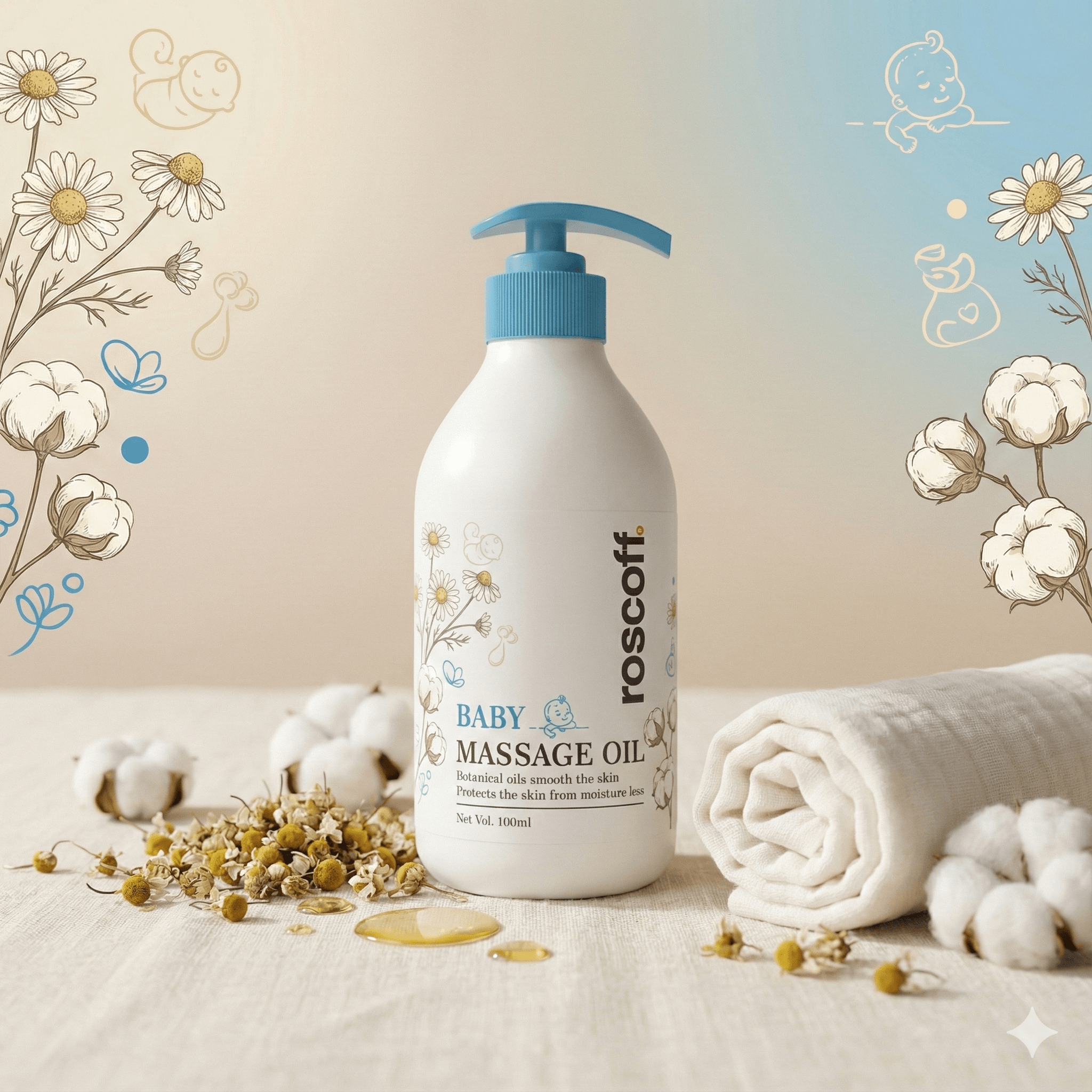 Roscoff BABY MASSAGE OIL-image