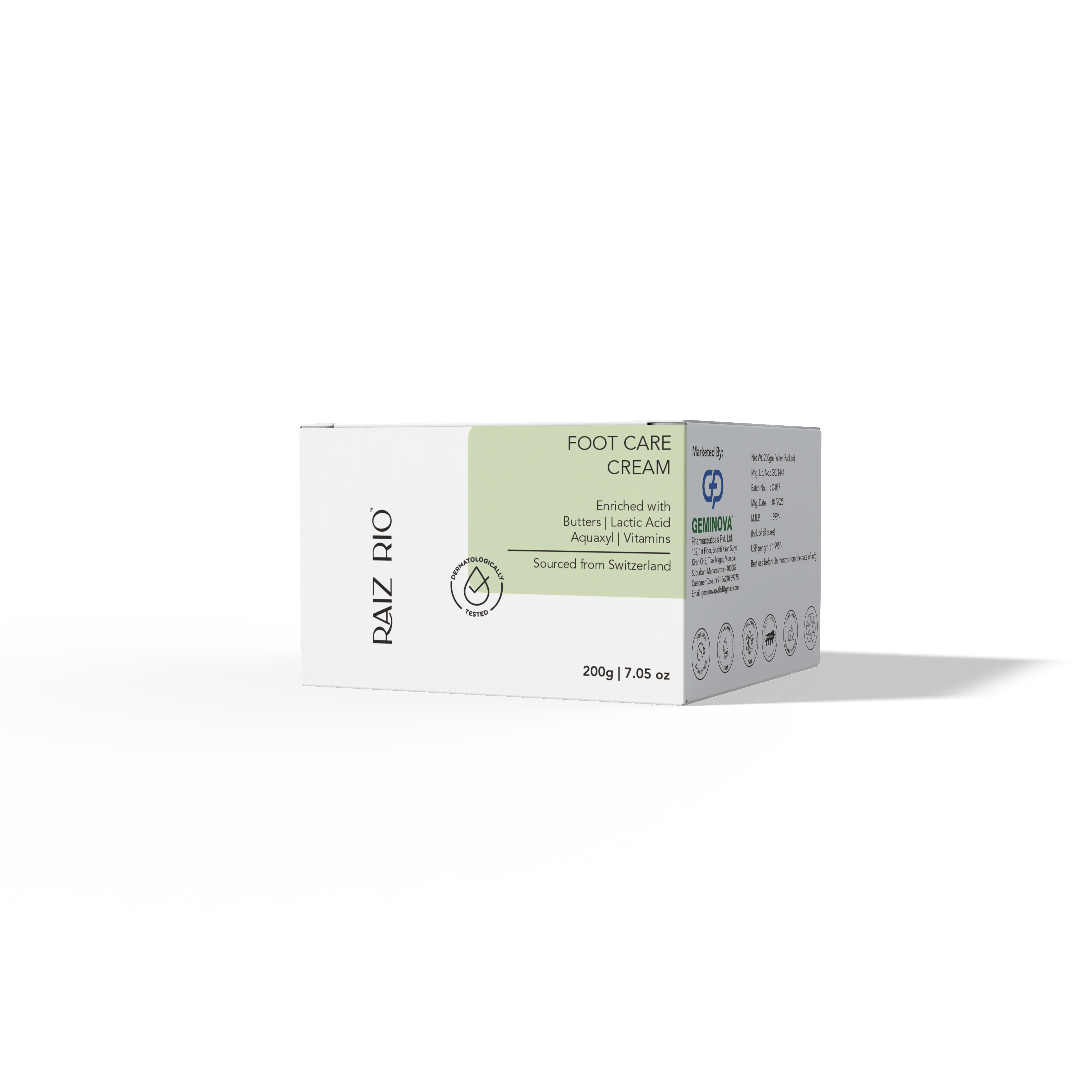 raiz rio foot care cream 200gm