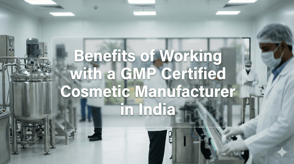 Benefits of Working with a GMP Certified Cosmetic Manufacturer in India