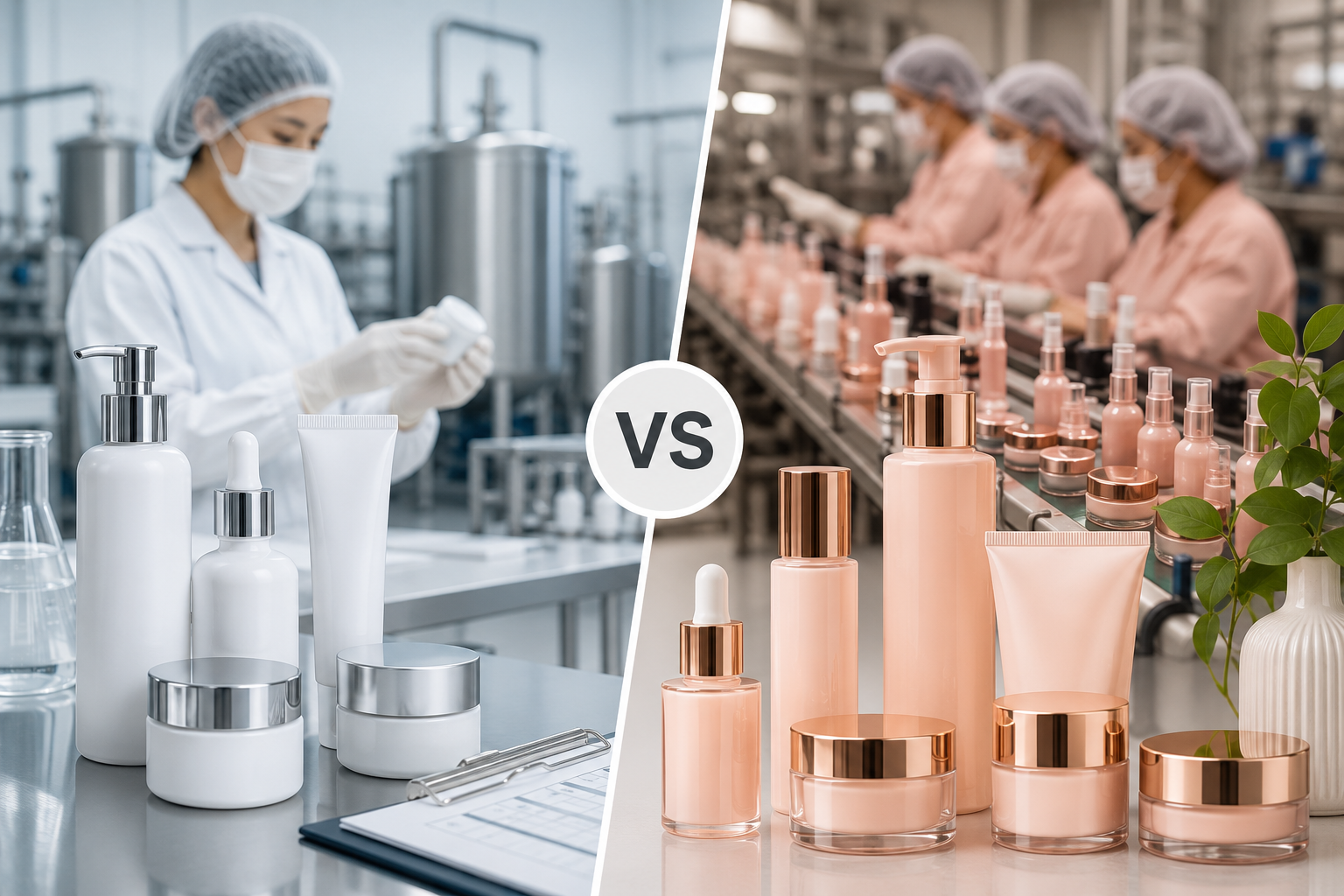 Contract manufacturing vs private label manufacturing for established cosmetic brands — Gladios Products