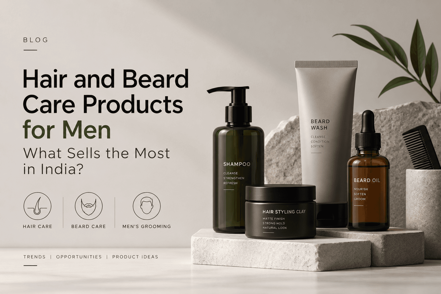 Hair and Beard Care Products for Men — What Sells the Most in India, Gladios